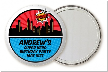 Calling All Superheroes - Personalized Birthday Party Pocket Mirror Favors