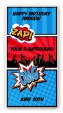Calling All Superheroes - Custom Rectangle Birthday Party Sticker/Labels