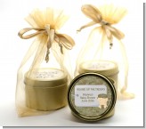 Camo Military - Baby Shower Gold Tin Candle Favors