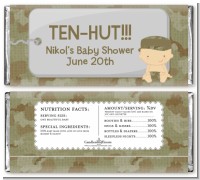Camo Military - Personalized Baby Shower Candy Bar Wrappers