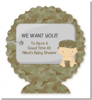 Camo Military - Personalized Baby Shower Centerpiece Stand