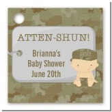 Camo Military - Personalized Baby Shower Card Stock Favor Tags