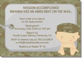 Camo Military - Baby Shower Invitations