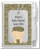 Camo Military - Baby Shower Personalized Notebook Favor