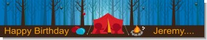 Camping - Personalized Birthday Party Banners