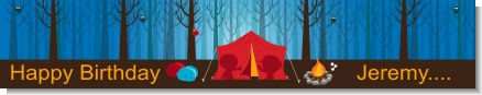 Camping - Personalized Birthday Party Banners