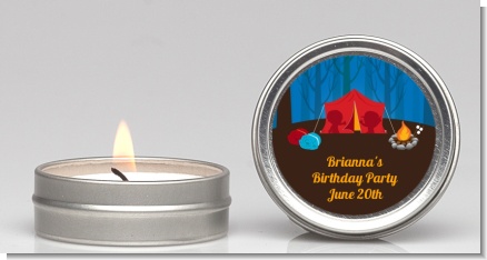 Camping - Birthday Party Candle Favors