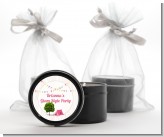 Camping Glam Style - Birthday Party Black Candle Tin Favors