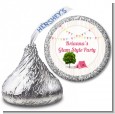 Camping Glam Style - Hershey Kiss Birthday Party Sticker Labels thumbnail