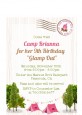 Camping Glam Style - Birthday Party Petite Invitations thumbnail