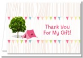 Camping Glam Style - Birthday Party Thank You Cards