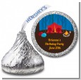 Camping - Hershey Kiss Birthday Party Sticker Labels thumbnail