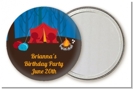 Camping - Personalized Birthday Party Pocket Mirror Favors