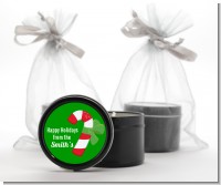 Candy Cane - Christmas Black Candle Tin Favors