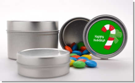 Candy Cane - Custom Christmas Favor Tins