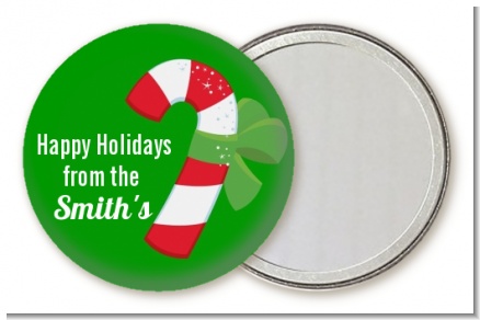 Candy Cane - Personalized Christmas Pocket Mirror Favors