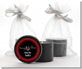 Candy Canes - Christmas Black Candle Tin Favors
