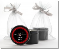 Candy Canes - Christmas Black Candle Tin Favors