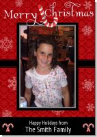 Candy Canes - Personalized Photo Christmas Cards