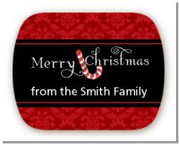 Candy Canes - Personalized Christmas Rounded Corner Stickers