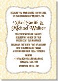 Pale Yellow & Brown - Bridal Shower Invitations