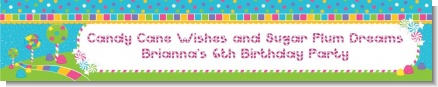 Candy Land - Personalized Birthday Party Banners