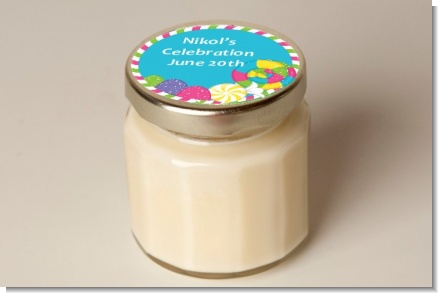 Candy Land - Birthday Party Personalized Candle Jar