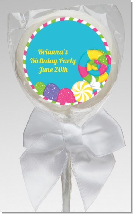 Candy Land - Personalized Birthday Party Lollipop Favors