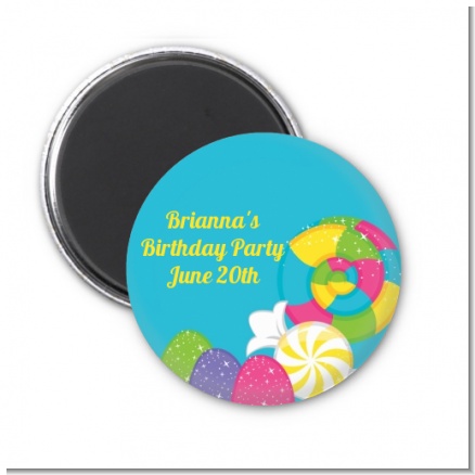 Candy Land - Personalized Birthday Party Magnet Favors