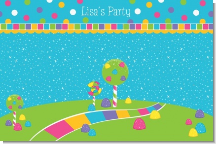 Candy Land - Personalized Birthday Party Placemats