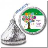 Candy Tree - Hershey Kiss Birthday Party Sticker Labels