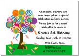 Candy Tree - Birthday Party Petite Invitations