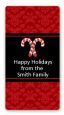 Candy Canes - Custom Rectangle Christmas Sticker/Labels thumbnail
