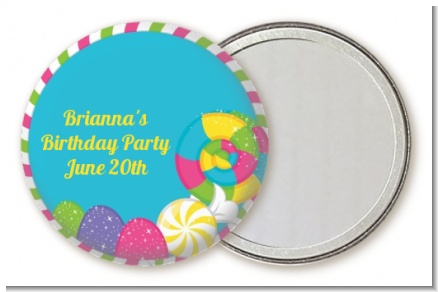 Candy Land - Personalized Birthday Party Pocket Mirror Favors