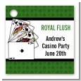 Casino Night Royal Flush - Personalized Birthday Party Card Stock Favor Tags thumbnail