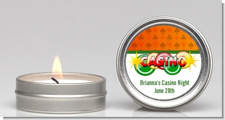 Casino Night Vegas Style - Birthday Party Candle Favors