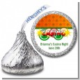 Casino Night Vegas Style - Hershey Kiss Birthday Party Sticker Labels thumbnail