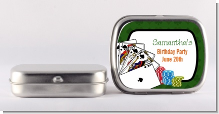 Casino Night Royal Flush - Personalized Birthday Party Mint Tins