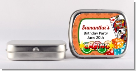 Casino Night Vegas Style - Personalized Birthday Party Mint Tins