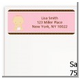 Baby Girl Caucasian - Baby Shower Return Address Labels thumbnail