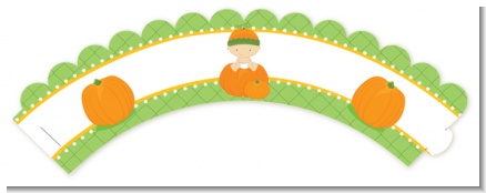 Pumpkin Baby Asian - Baby Shower Cupcake Wrappers