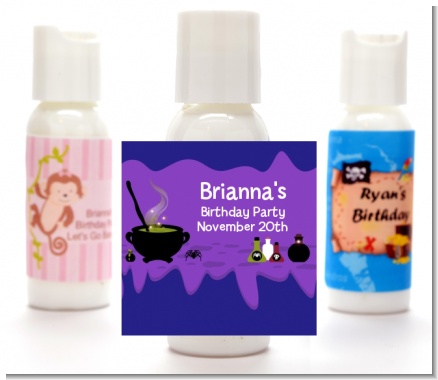 Cauldron & Potions - Personalized Birthday Party Lotion Favors
