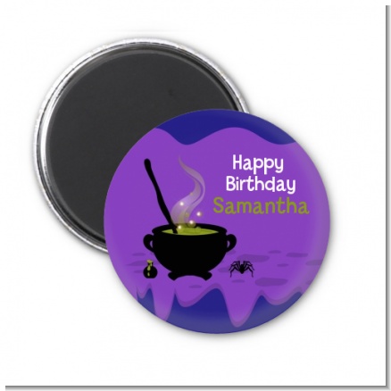Cauldron & Potions - Personalized Birthday Party Magnet Favors