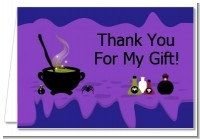 Cauldron & Potions - Birthday Party Thank You Cards