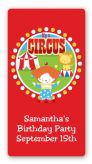 Circus Clown - Custom Rectangle Birthday Party Sticker/Labels