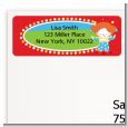 Circus Clown - Birthday Party Return Address Labels thumbnail