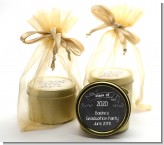 Chalkboard Celebration - Graduation Party Gold Tin Candle Favors