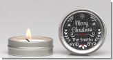 Chalkboard Mistletoe - Christmas Candle Favors