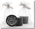 Chalkboard Mistletoe - Christmas Black Candle Tin Favors thumbnail