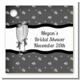 Champagne Glasses - Personalized Bridal Shower Card Stock Favor Tags thumbnail